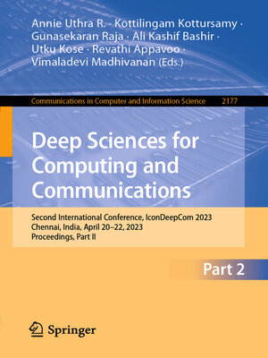 cover image of Deep Sciences for Computing and Communications